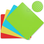 4PCS Flexible Cutting Mats Non-Slip Chopping Boards
