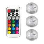 Submersible RGB LED Underwater Lights with Remote Control