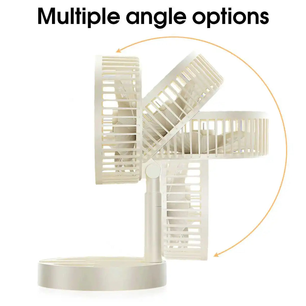 USB Plug-In Mini Fan UK Foldable Portable Cooling Desk Fan