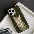 Fashion Kitten Pattern Case for iPhone 11 12 13 14 15 16 17 Pro Max