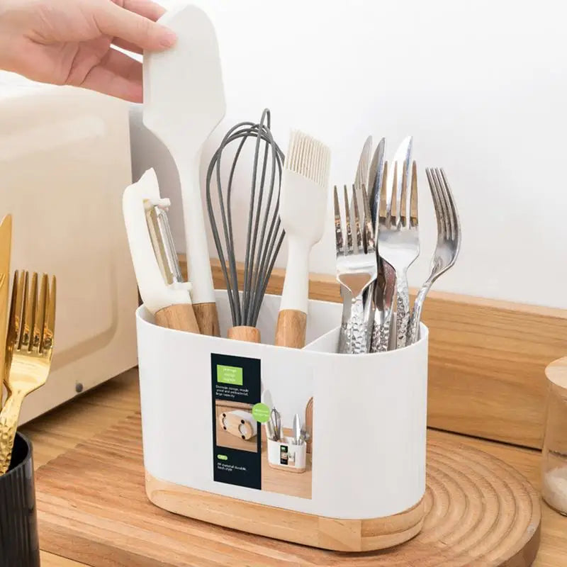 Kitchen Utensil Holder Cutlery Drainer Rack
