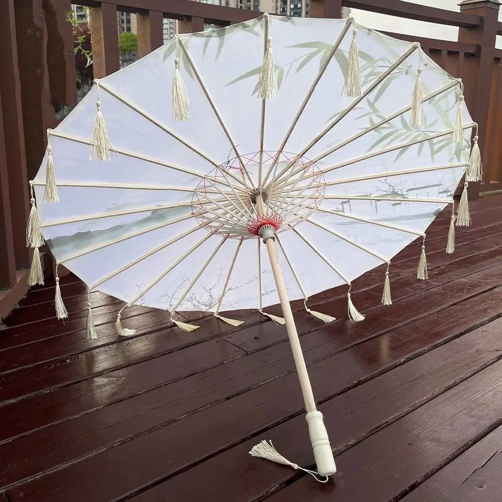 Buy 70cm Chinese Silk Tassel Umbrella
