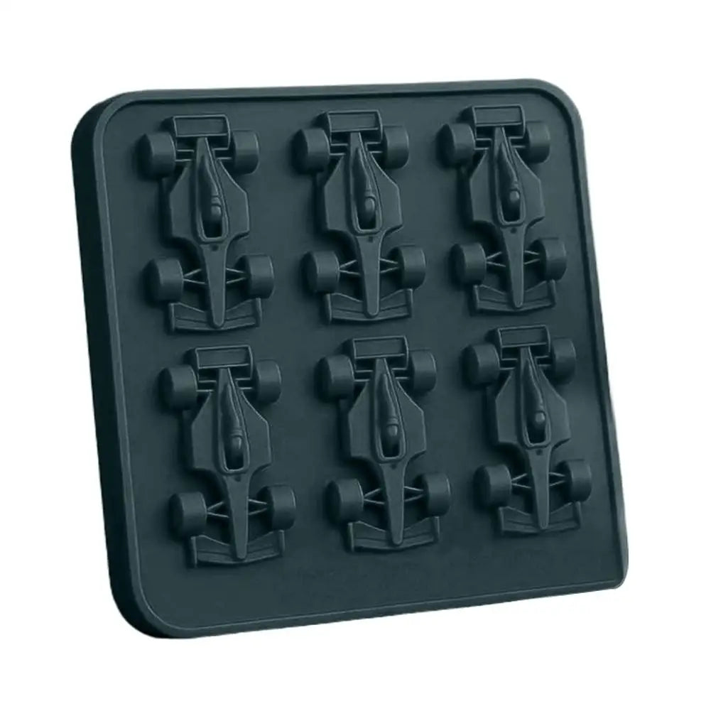 Formula Racing Car Ice Mold 3D Silicone Ice Cube Tray for Drinks & Jelly