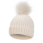 Big Pompom Baby Winter Hat Cute Knitted Beanie for Newborns