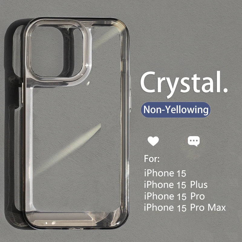 Clear Shockproof Armor Case for iPhone 17 Air 16 15 14 13 12 Pro Max