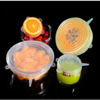 Silicone Stretch Lids 6Pcs Reusable Food Covers & Fresh Keeping Bowl Lids
