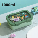 Cartoon Lunch Box 1000/1350ML Sealed Leakproof Bento Food Container