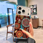 Indian Mandala Silicone Soft Case for iPhone 17 16 15 14 Pro Max Cover