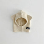 Baby Scarf Hat One-Piece Knitted Winter Cap with Ear Protection