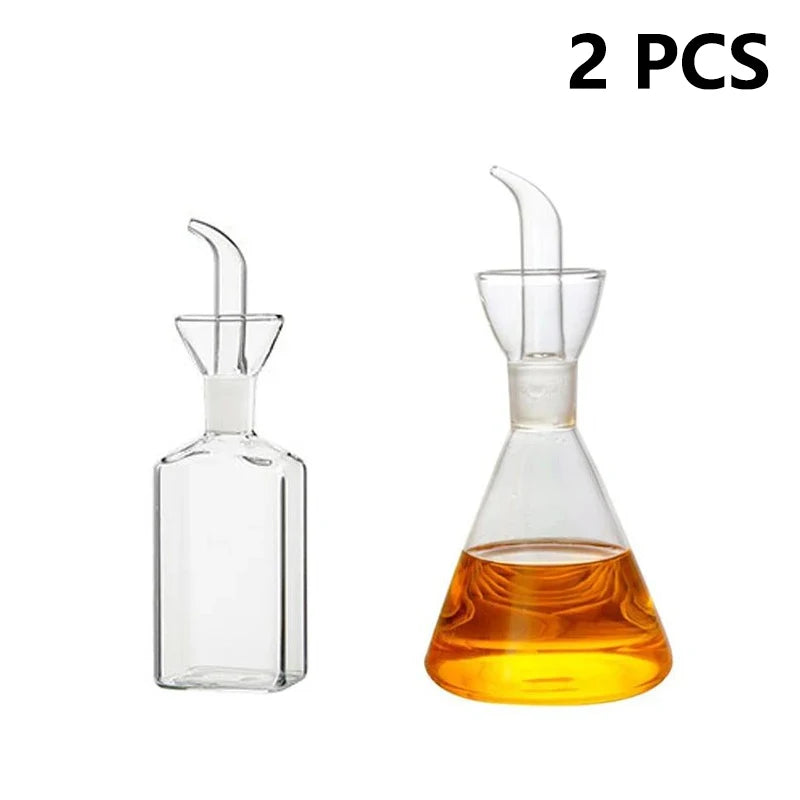 High Borosilicate Glass Oil Pot Leakproof Oil & Vinegar Dispenser Bottle