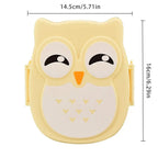 Portable Children Lunch Box Cartoon Bento Food Container with Cutlery Set