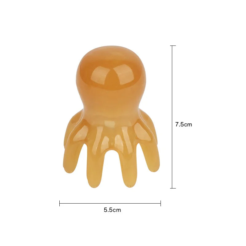 Octopus Head Massager Comb UK Acupressure & Gua Sha Tool