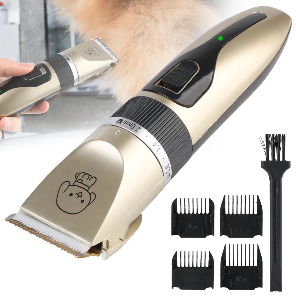 Pet Hair Clipper Dog Cat Grooming Trimmer Rechargeable Kit