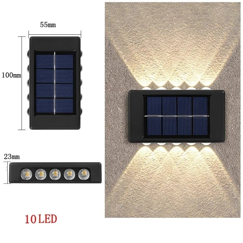 Waterproof Solar LED Outdoor Wall Light for Garden & Street Decor