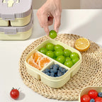 WORTHBUY Portable Lunch Box Leakproof Microwave Safe Bento Box