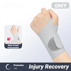 Ultra Thin Adjustable Wrist Support Strap for Pain Relief & Gym Use