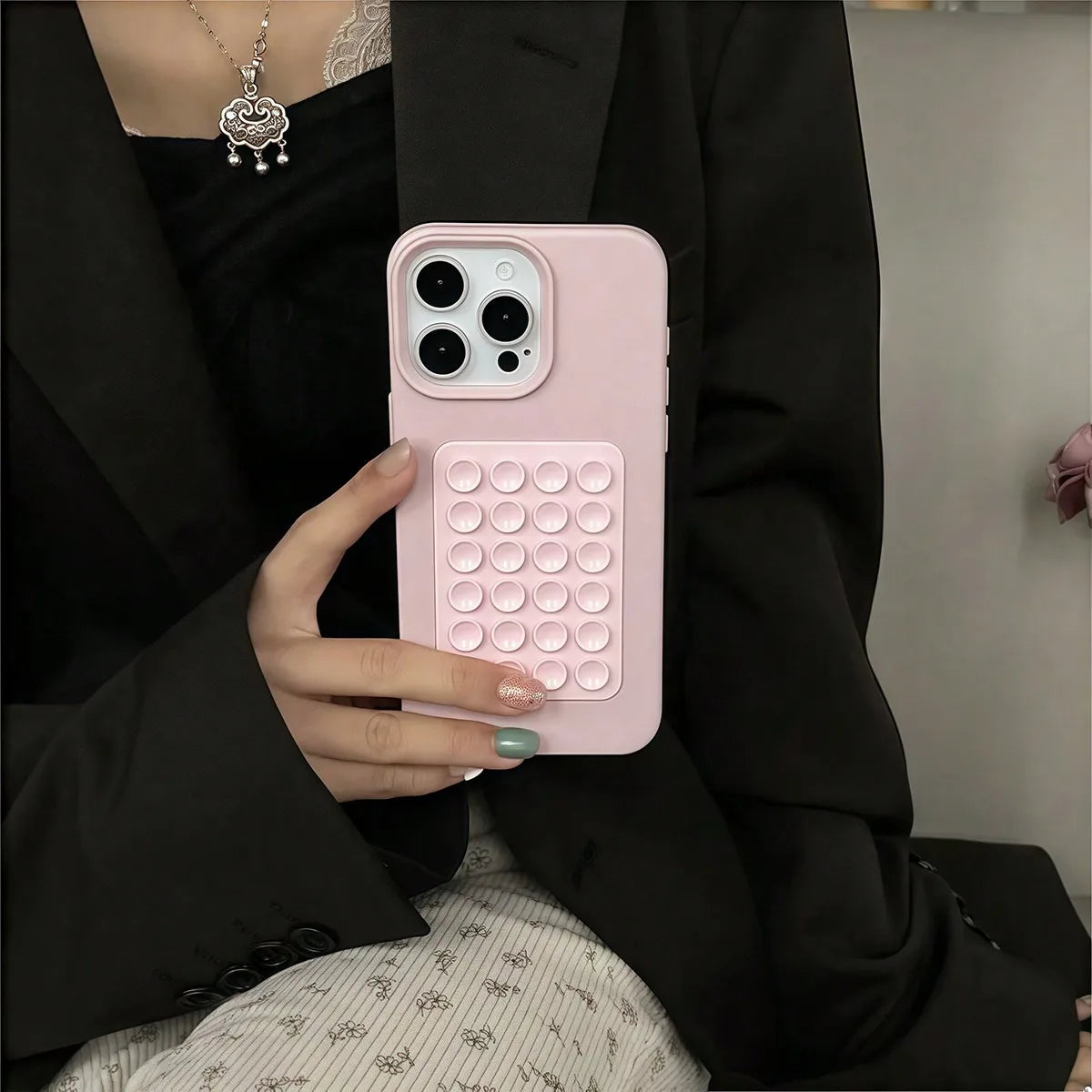 3D Suction Cup Stand Case for iPhone 11 12 13 14 15 16 17 Pro Max