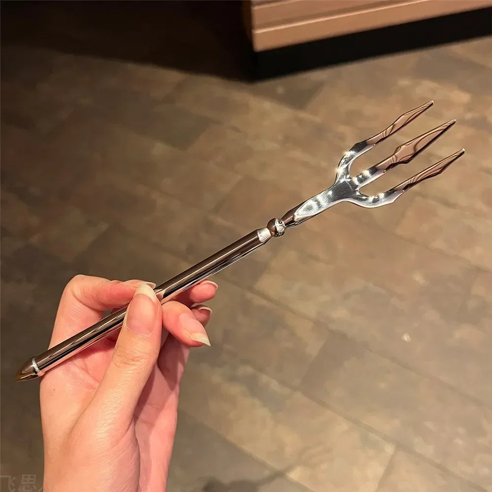 Stainless Steel Trident Fork Sea God Fruit & Dessert Pick Gift Main image