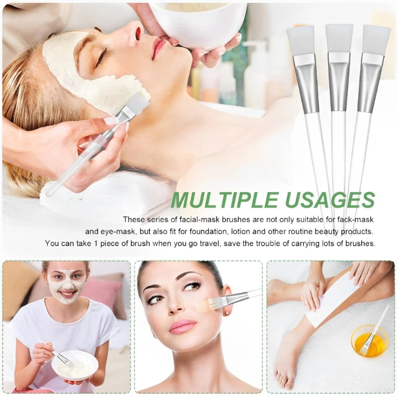 Face Mask Mixing Bowl Spoon Brush DIY Skin Care Applicator Set