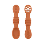 Baby Spoon Fork Set Soft Silicone Training Cutlery for Kids