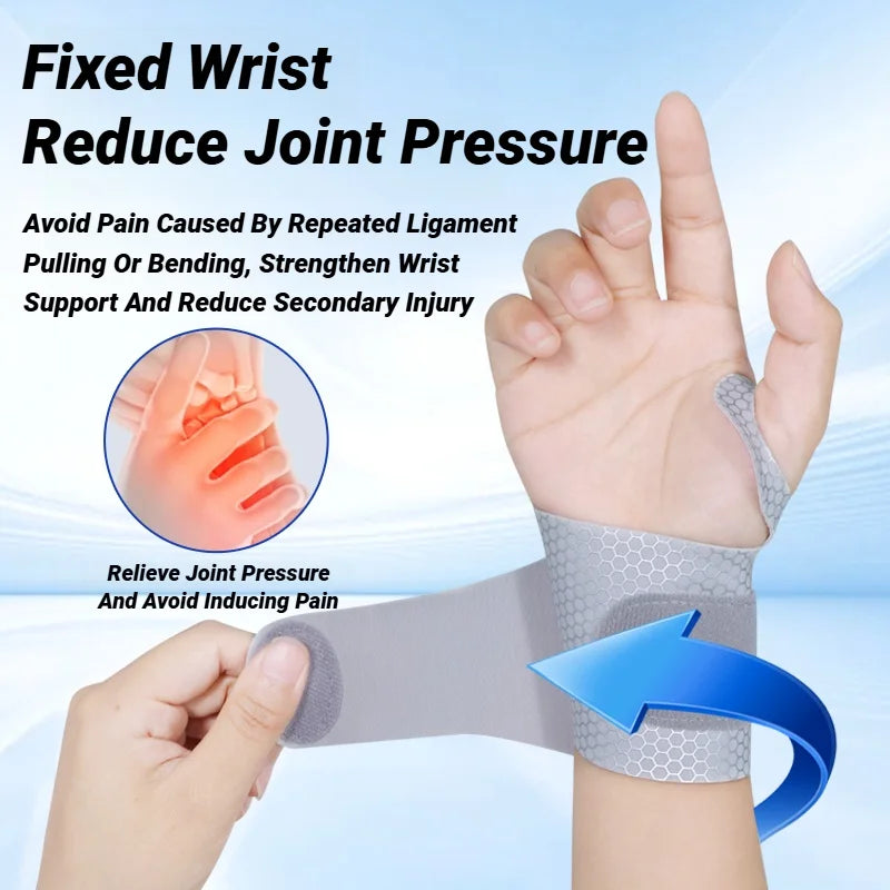 Ultra Thin Adjustable Wrist Support Strap for Pain Relief & Gym Use
