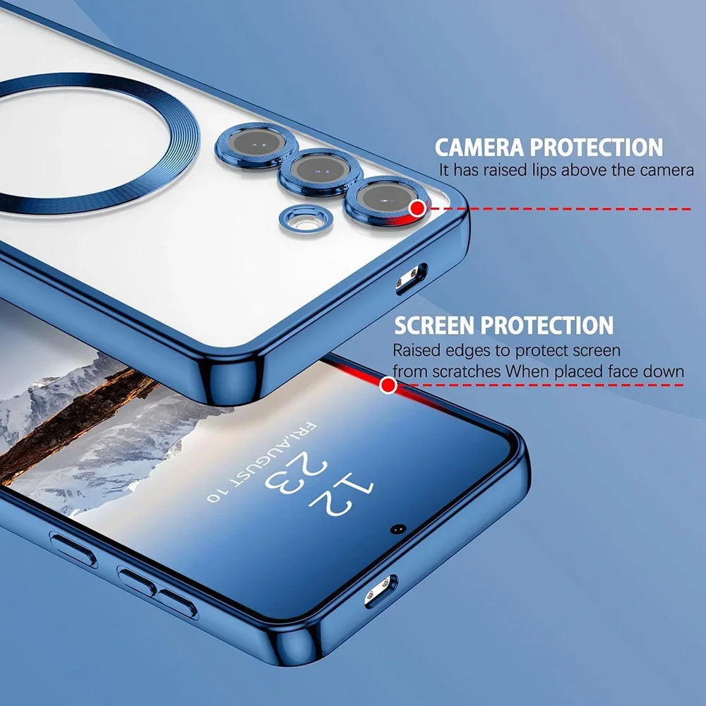 Luxury Magnetic MagSafe Case for Samsung Galaxy S21 S23 S24 S25 S26