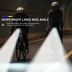 9LED Type-C Rechargeable Bike Flashlight Waterproof Light