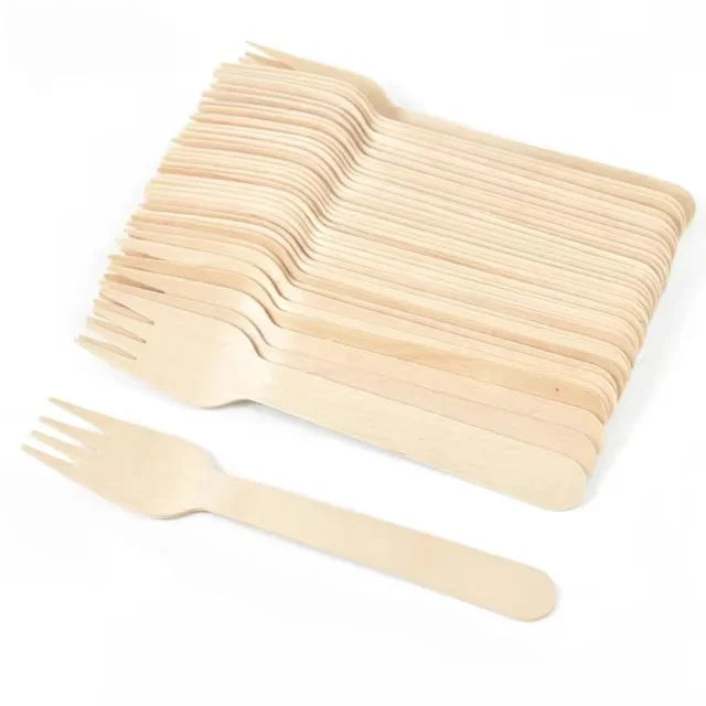 50PCS Disposable Forks Portable Plastic Forks for Picnic & Events