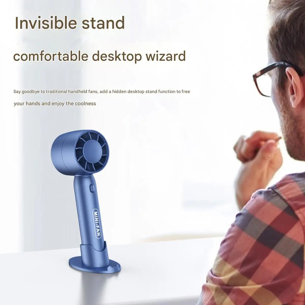 Turbo Handheld Mini Fan USB Rechargeable Portable Fan