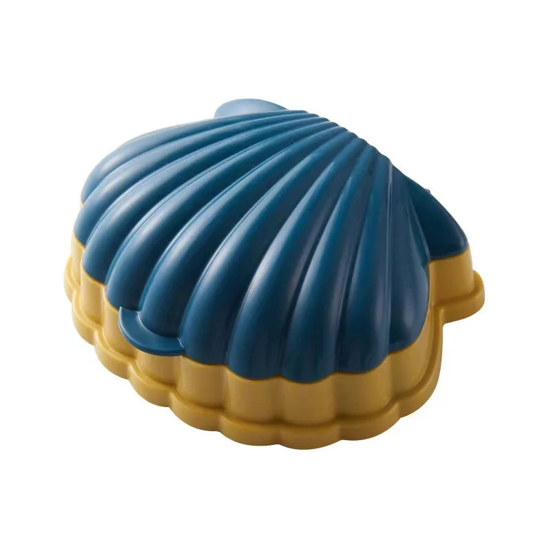 Seashell Soap Box – Double Layer Drain Soap Holder for Bathroom & Travel