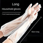 Disposable Long Arm Gloves Waterproof CPE Gloves