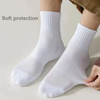 Mens Thick Cotton Towel Bottom Sport Socks Basketball Winter Warm Crew