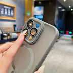 Lens Protection MagSafe Case for iPhone 11 12 13 14 15 16 Pro Max
