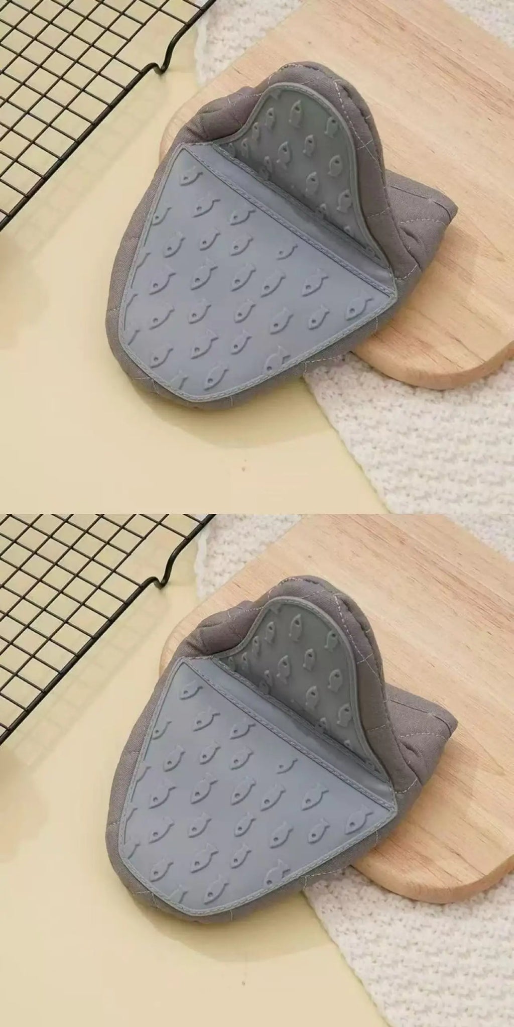 Fish Shaped Silicone Oven Gloves Anti-Scald Heat Resistant Kitchen Mitts
