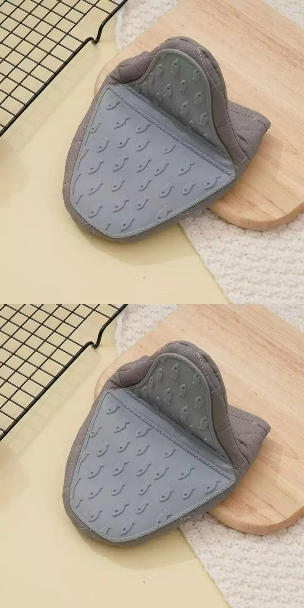 Fish Shaped Silicone Oven Gloves Anti-Scald Heat Resistant Kitchen Mitts