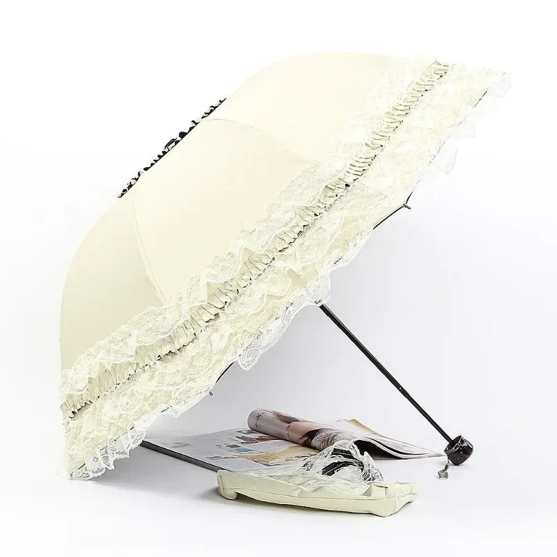 Buy Vintage Lace Gothic Parasol UV Protection