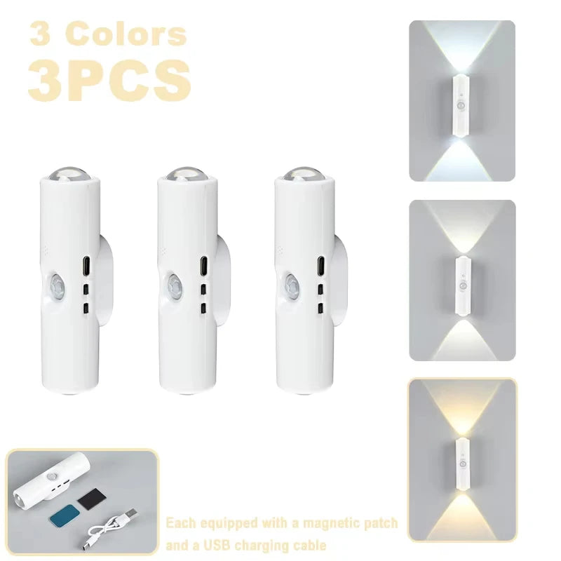 RGB Motion Sensor LED Night Light for Hallway, Cabinet & Stairs