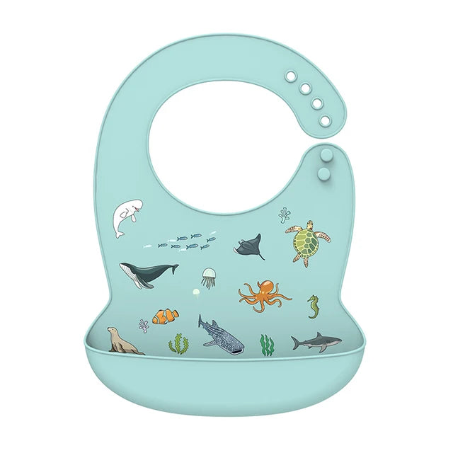 Silicone Baby Bib Waterproof Banana Feeding Bib for Babies