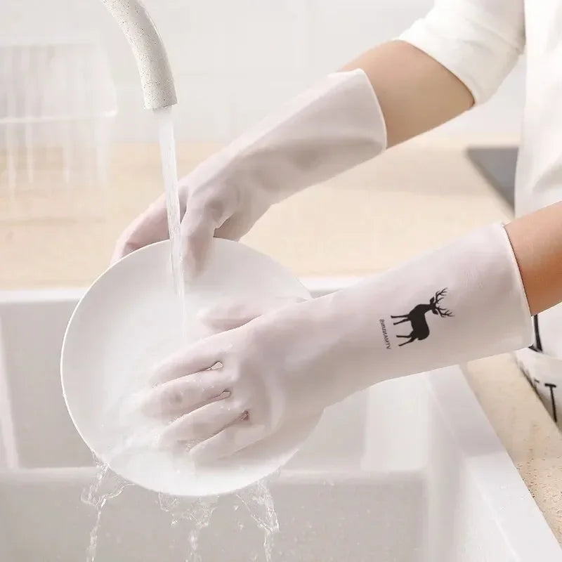 Waterproof Cleaning Gloves Latex Rubber Gloves Secondary image