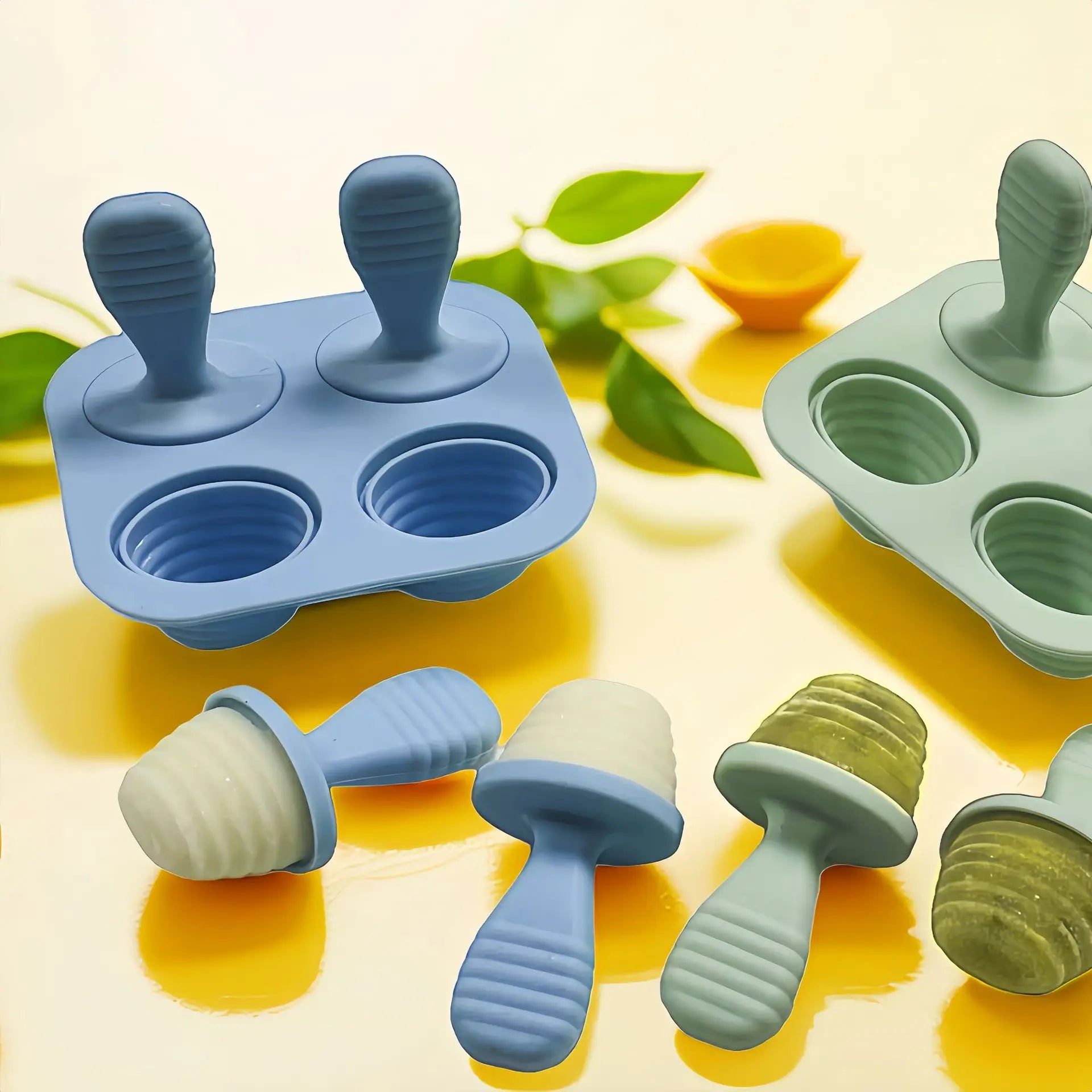 Baby Silicone Ice Cream Mold – Non-Toxic Ice Cube Tray & Breast Milk Storage