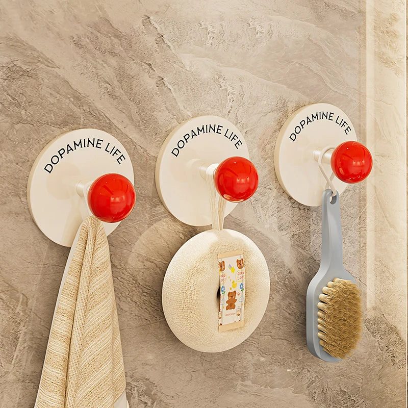 Adhesive Wall Hook Durable No-Drill Coat & Bathroom Storage Hook