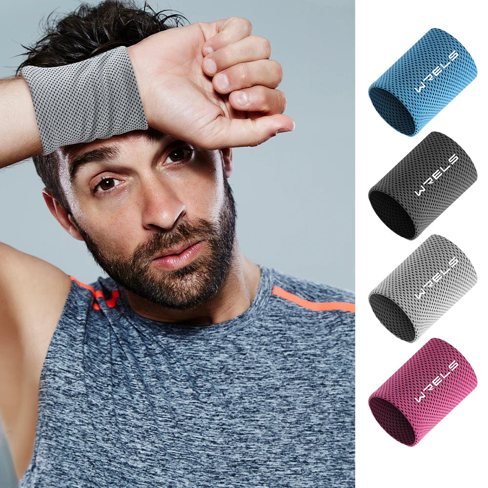 Sports Wrist Sweat Band Towel Cuff Guard for Tennis Basketball Gym Main image