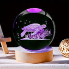 Deep Sea Turtle Crystal Ball Night Light LED Lamp