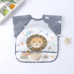 Baby Waterproof Long Sleeve Bib Smock Apron for Toddlers