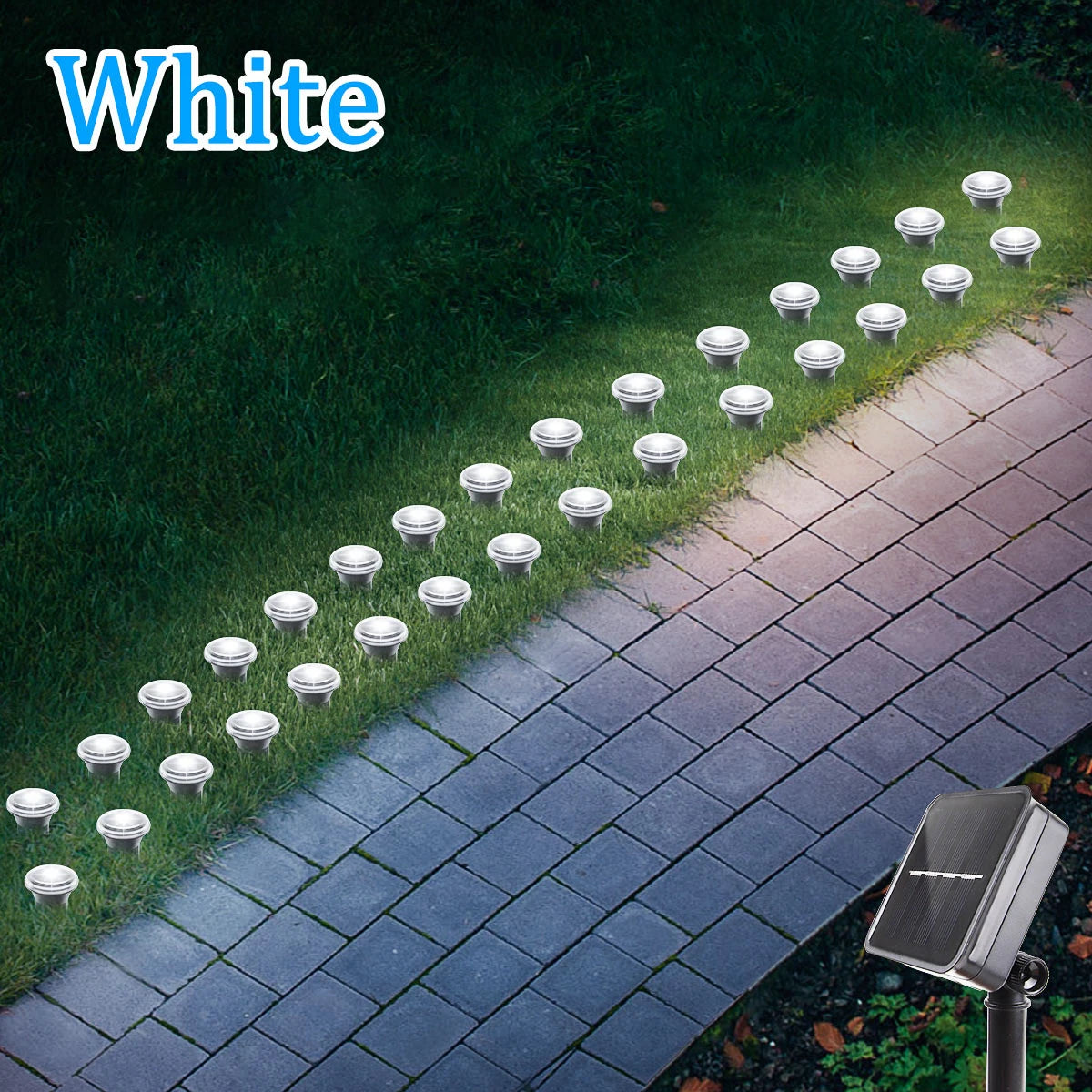 Solar LED Garden Pathway Lights 8 Lighting Modes