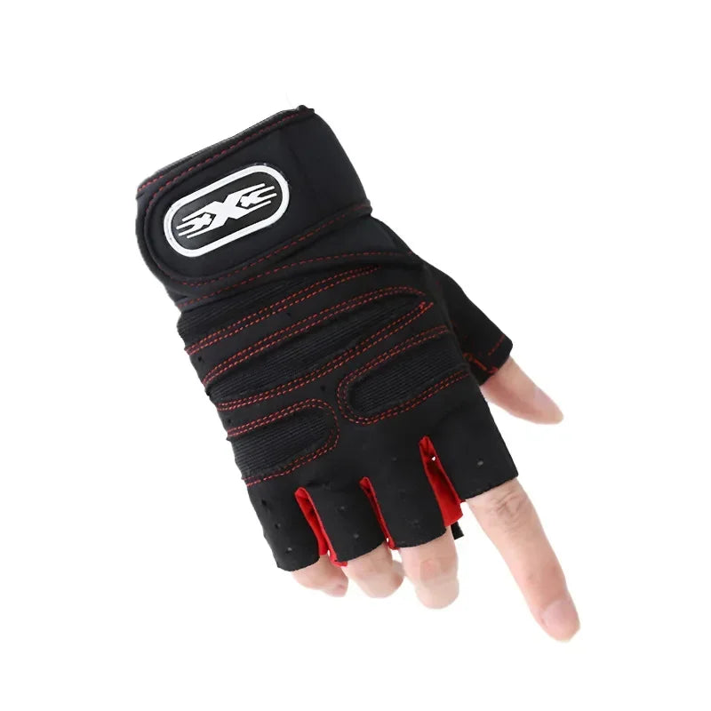 Weight Lifting Gloves Workout Gym Wrist Wrap Half Finger Men Women Pro