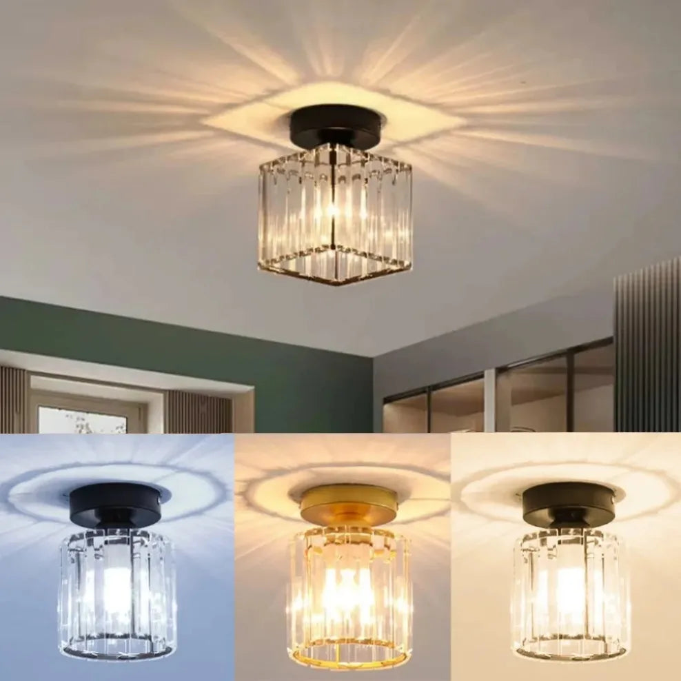 Nordic LED Acrylic Ceiling Lamp 3 Color Home Light Secondary image