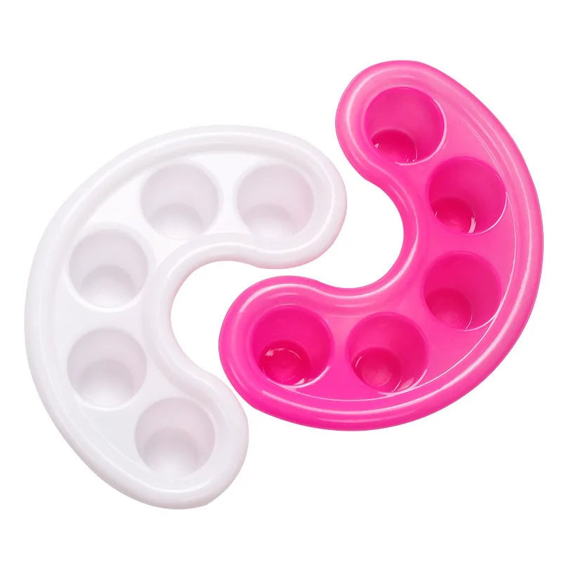 Nail Art Soak Bowl Polish Remover Tray Manicure Tool UK