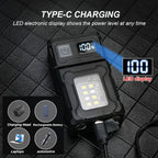 Mini USB Rechargeable COB LED Flashlight Work Light