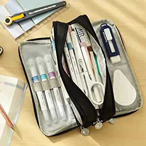 Large Capacity Pencil Case Aesthetic Pen Bag Stationery Organizer